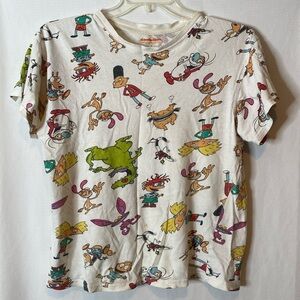 Women’s all over print nickelodeon shirt size L